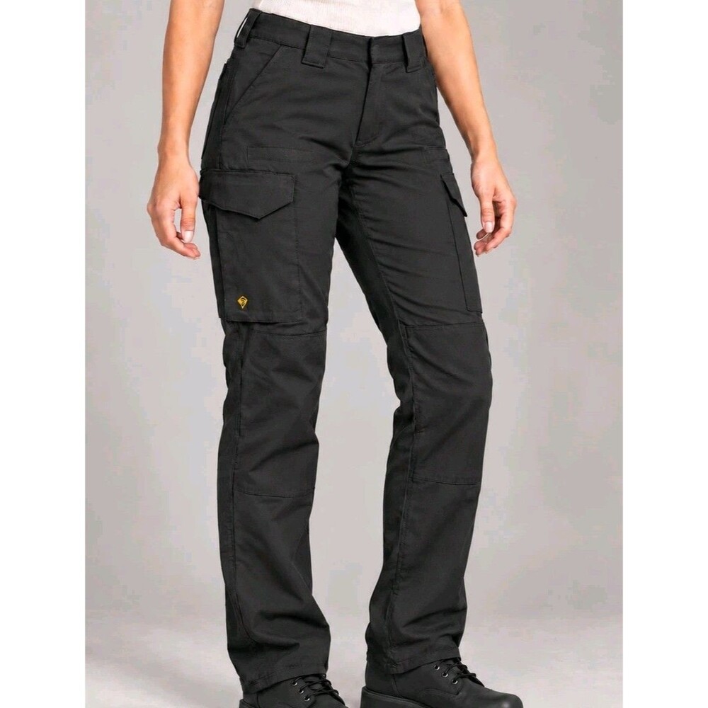 First Tactical Cargo Pants Womens 2 Regular Black Ripstop Utility Trousers